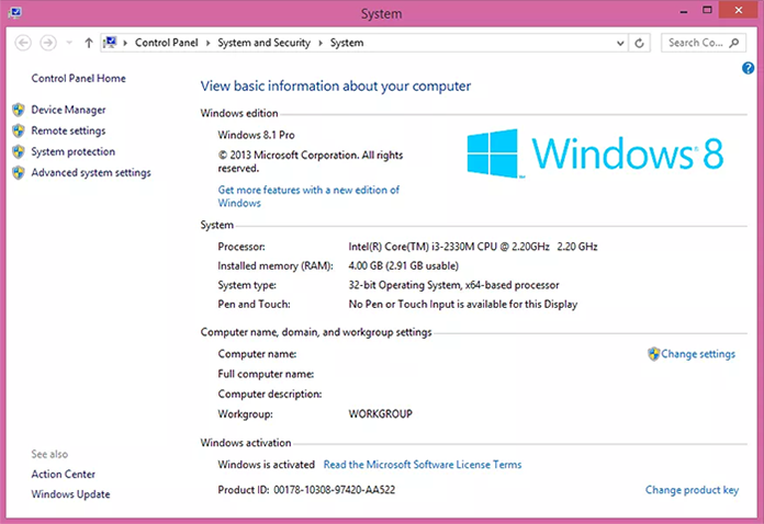 Kết quả crack windows 8