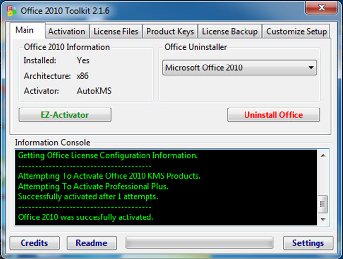 Activator office 2010