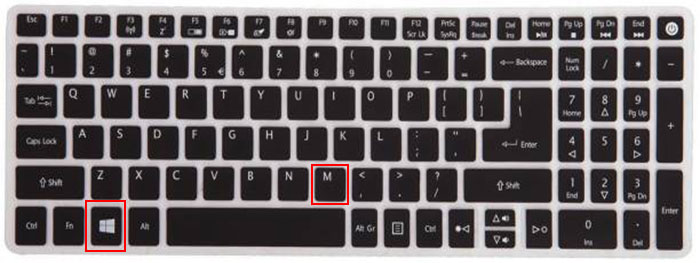 phím tắt trên windows - windows m