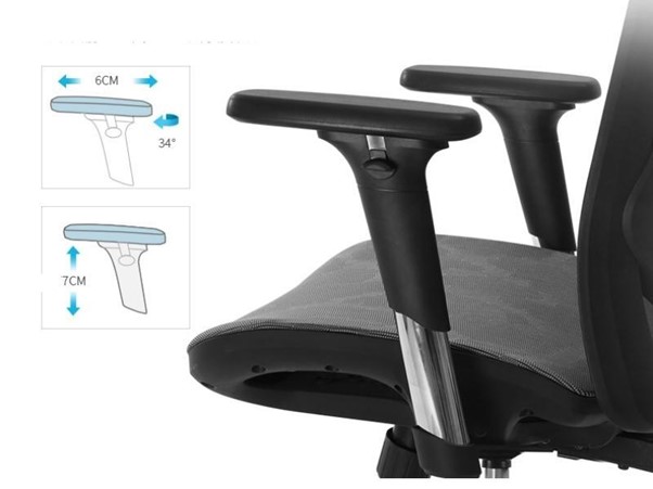 Ghế Sihoo V1 có phần tay ghế điều chỉnh linh hoạt