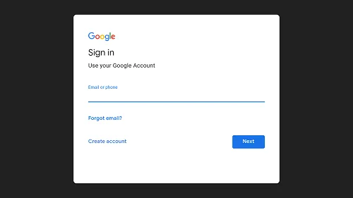 Tài khoản Google chính là địa chỉ email và mật khẩu duy nhất