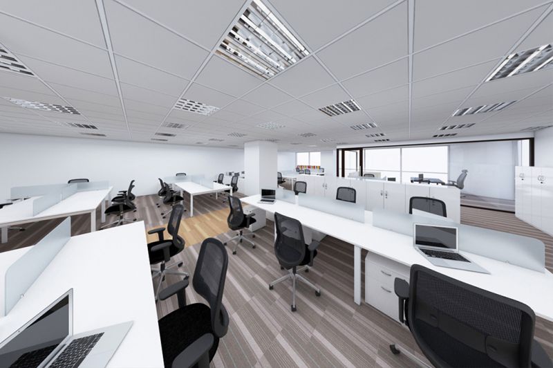 Thiết kế văn phòng trắng tinh khôi của công ty HORIZON