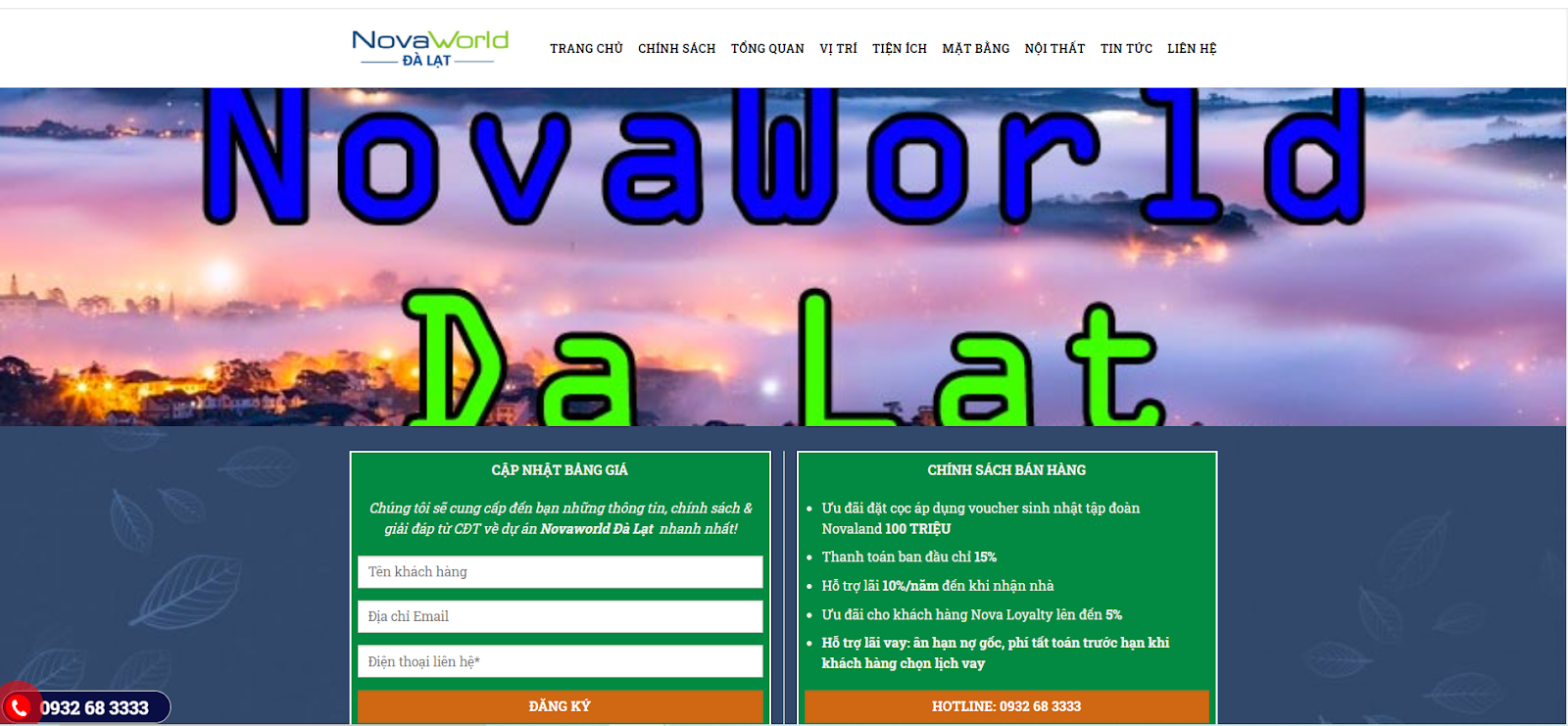 biệt thự trong khu nghỉ dưỡng Novaworld Đà Lạt