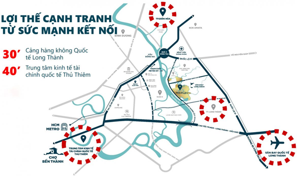 Vị trí chiến lược, mở ra khả năng siêu kết nối tới các vùng