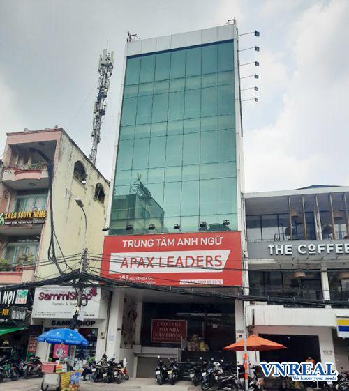 cho thue toa nha duong nguyen gia tri 8x20m 1 ham 6 lau 350tr thang