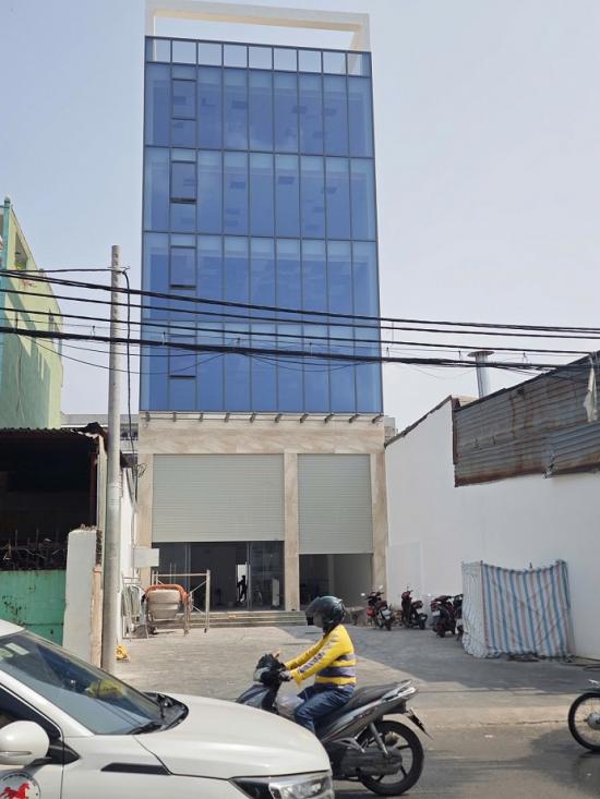 cho thue toa nha mat tien ung van khiem tich 8 8x40m 1 ham 6 lau 1000m2 gia 310 trieu thang 