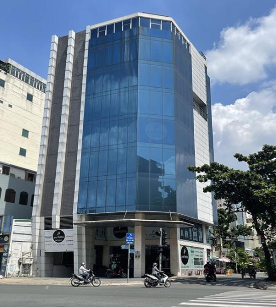 cho thue toa nha goc 2mt cong hoa tan binh 12x25m 1 ham 9 lau 1800m gia 405tr thang