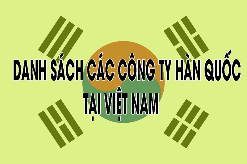 danh sach cac cong ty han quoc tai viet nam